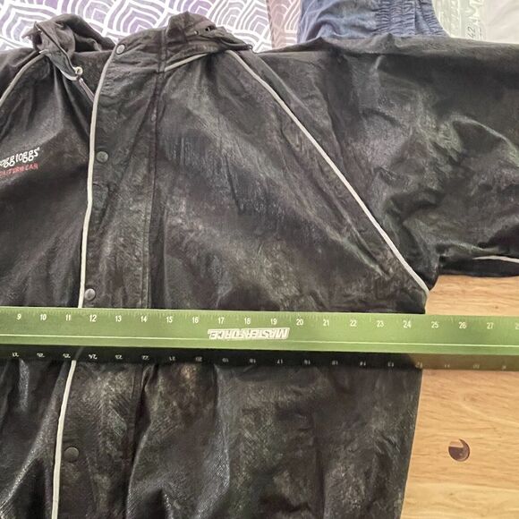 Frogg Toggs Rain Jacket Road Toad Reflective Trim Motorcycle Rain Gear Medium - Picture 5 of 7